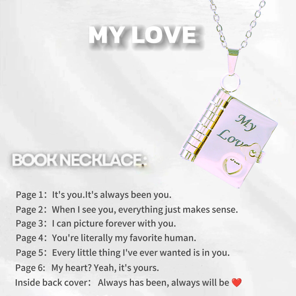 Engravable Heart Geometric Titanium Steel Necklace