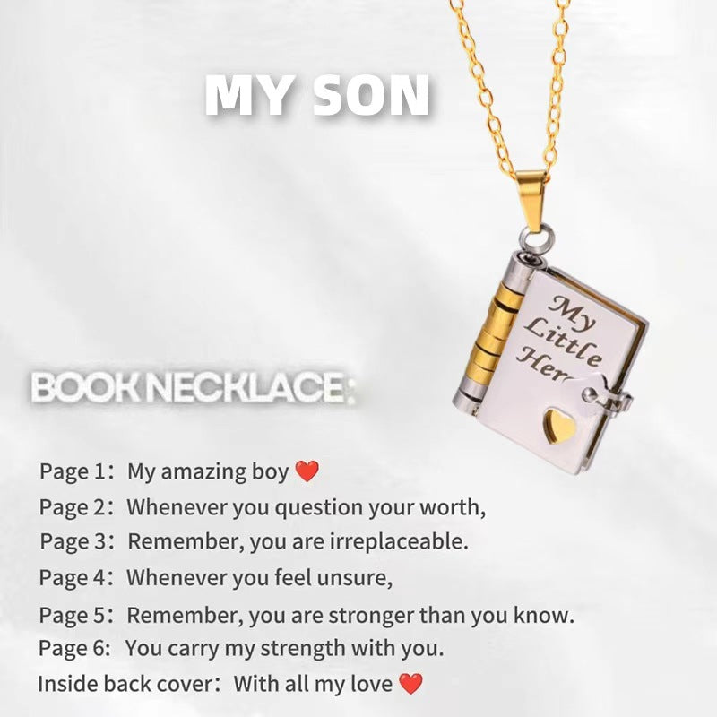 Engravable Heart Geometric Titanium Steel Necklace
