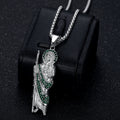 Stainless Steel Gold Plated Saint Jude Pendant Necklace