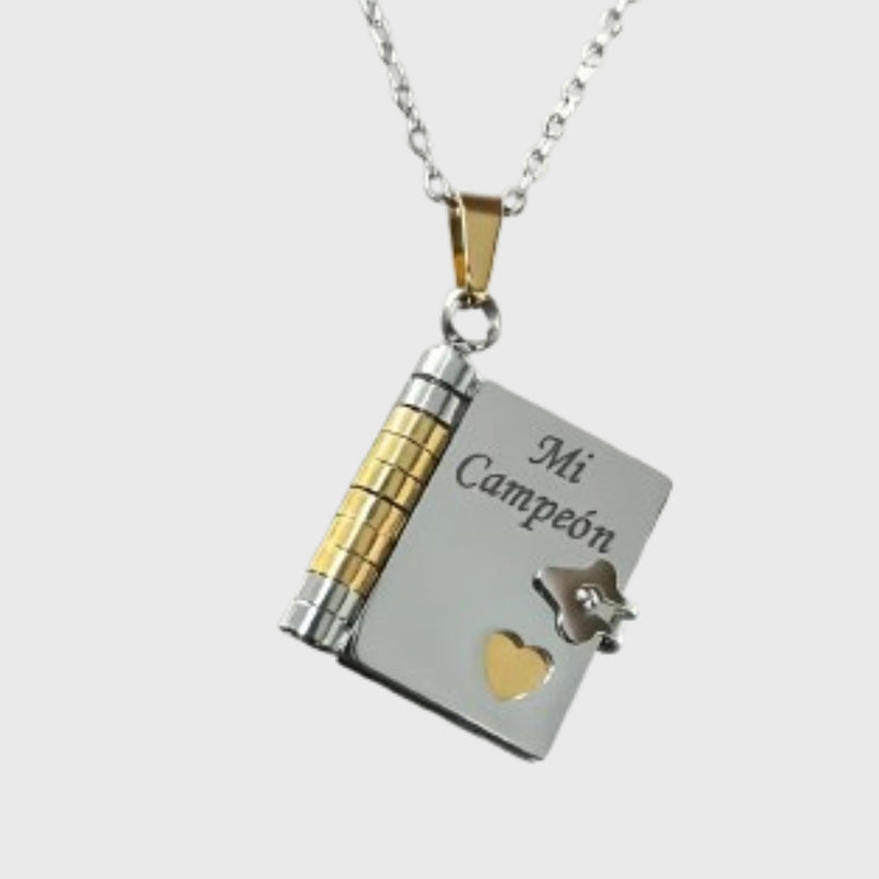 Engravable Heart Geometric Titanium Steel Necklace