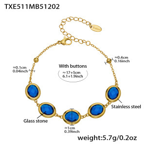 Translucent Multi-Faceted Glass Stone Jewelry Set