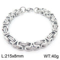 Byzantine Twist Titanium Steel Bracelet