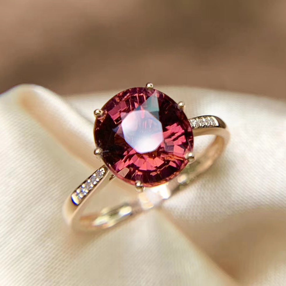 High-End Imitation Diamond Six-Claw Ring