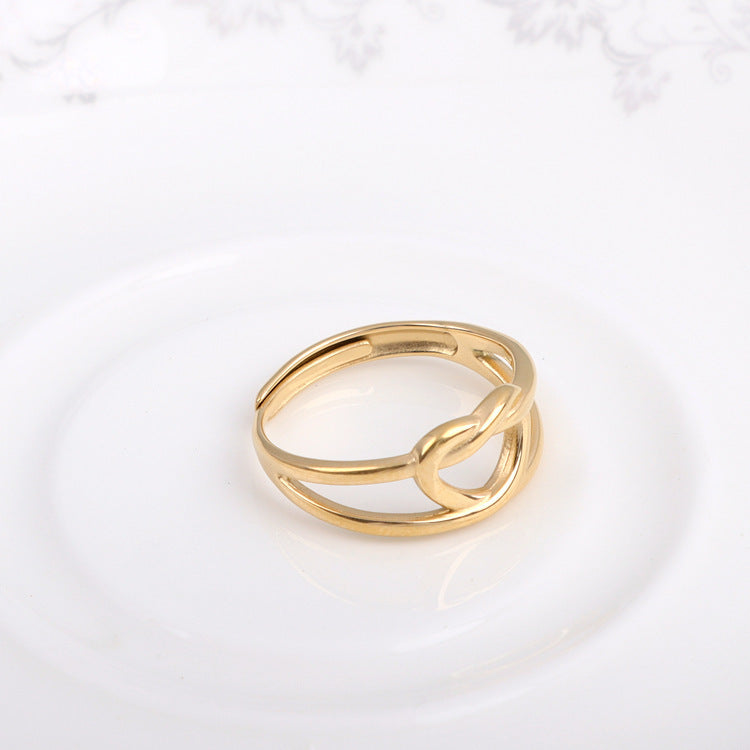 European American Style Titanium Steel Rings
