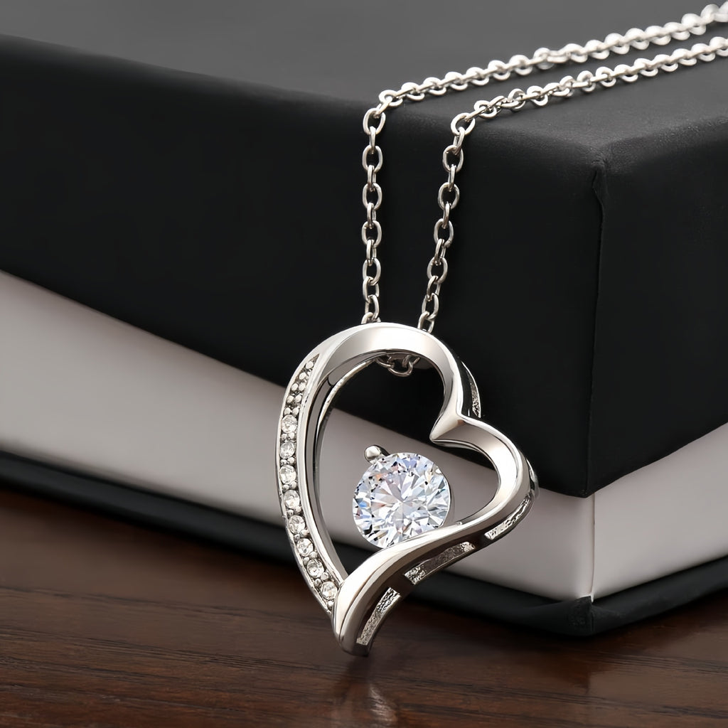Sparkling Heart Zirconia Necklace
