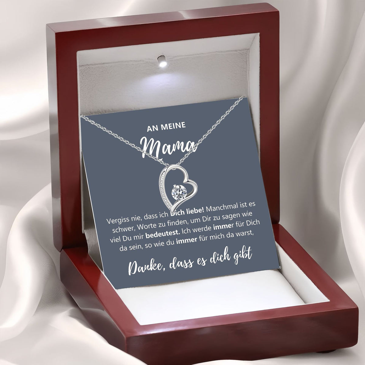 Sparkling Heart Zirconia Necklace