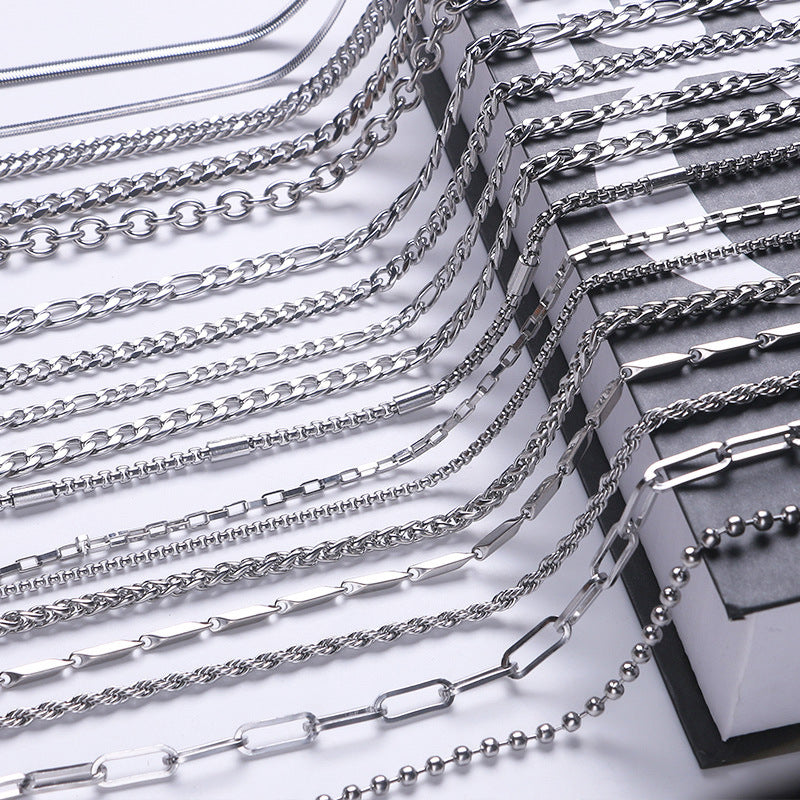 Stainless Steel Geometric Handmade Necklace Chain