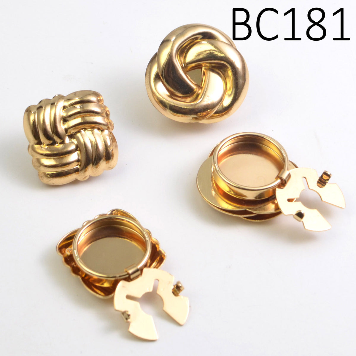 Fashion Alloy Rhinestone Button Covers