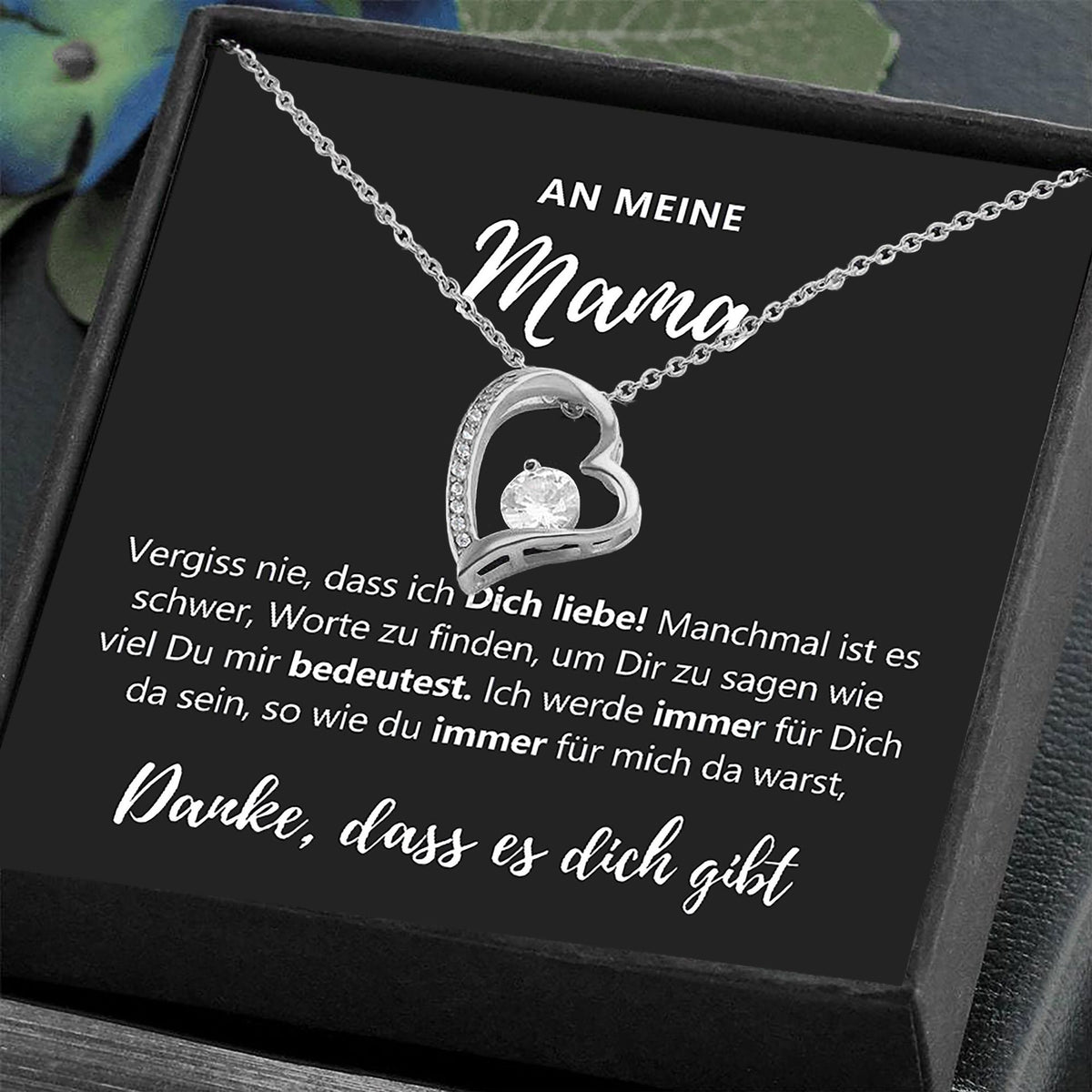 Sparkling Heart Zirconia Necklace
