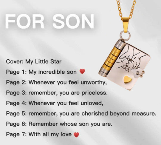 Engravable Heart Geometric Titanium Steel Necklace